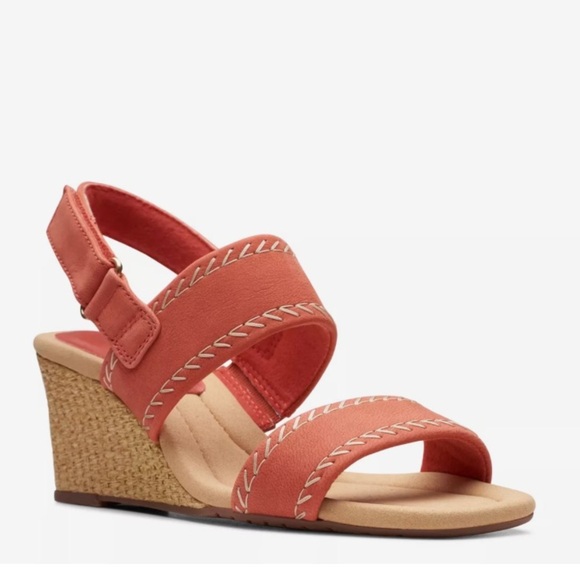 Clarks Kyarra Rose Wedge Sandal Size 9 - Picture 1 of 13